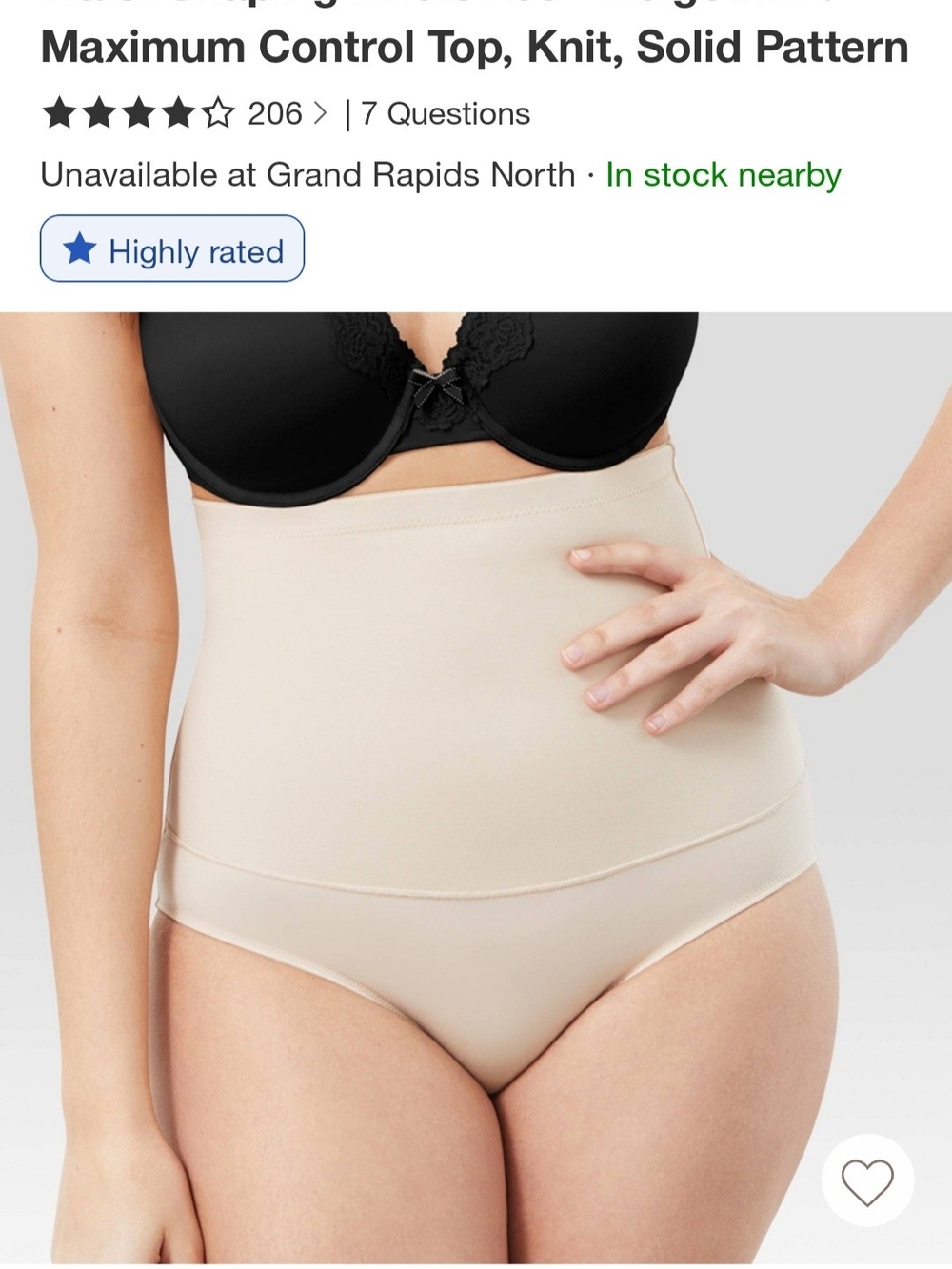 Maidenform High-Waist Shaping Briefs — Beige